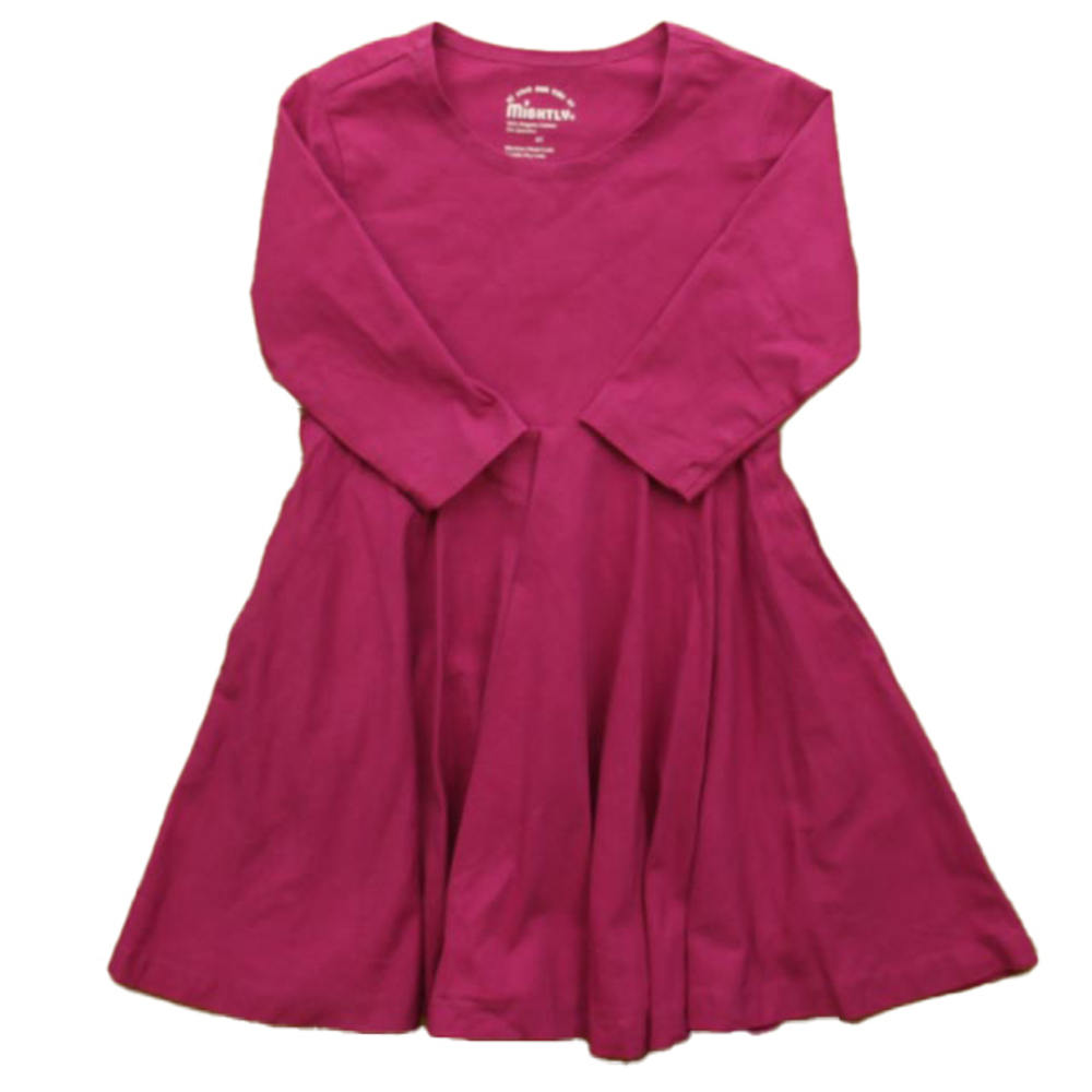 Mightly Girls Rasberry Dress size: 2-5T